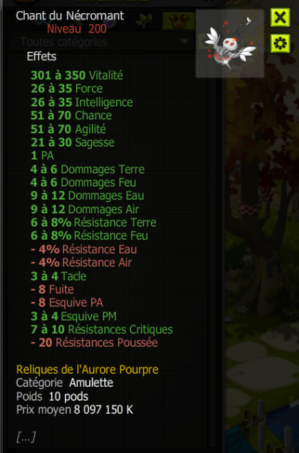 [Chant du Nécromant] Bon jet +Extra Kamas, Livraisoin Eclaire !