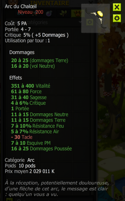 [Arc du Chalœil] Bon jet +Extra Kamas, Livraisoin Eclaire !