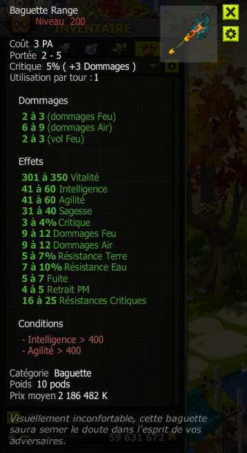 [Baguette Range] Bon jet +Extra Kamas, Livraisoin Eclaire !