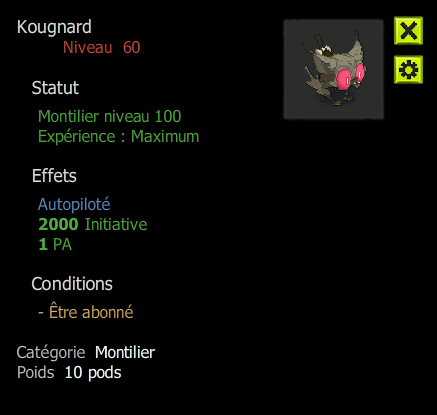 orukam : Kougnard lvl 100 Autopilote + Top bonus - livraison 5 minutes