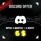 Discord Nitro 3 Months + 2 Boost
