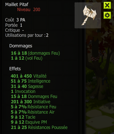 [Maillet Pitaf] Bon jet +Extra Kamas, Livraisoin Eclaire !