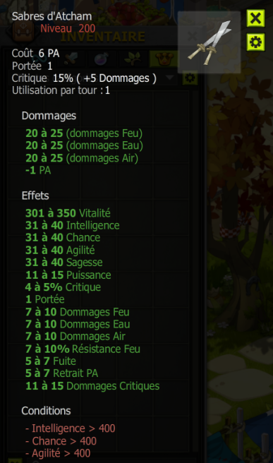 [Sabres d'Atcham] Bon jet +Extra Kamas, Livraisoin Eclaire !