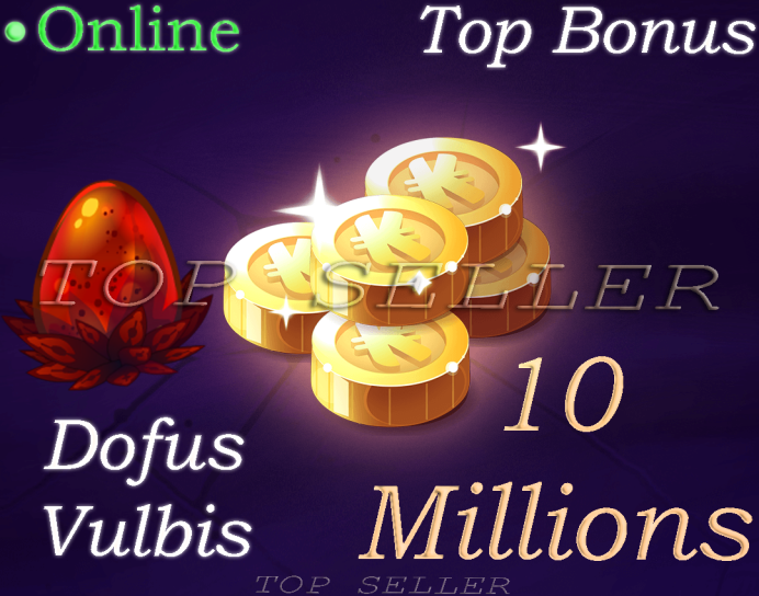 Draconiros : Dofus Vulbis + 10.000.000 Kamas + Top bonus - livraison 5 minutes