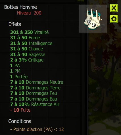 [Bottes Honyme] bon jet + Extra Kamas , Livraison Eclaire !
