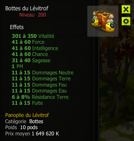 [Bottes du Lévitrof] bon jet + Extra Kamas , Livraison Eclaire !