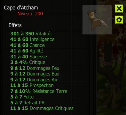 [Cape d'Atcham]  bon jet + Extra Kamas , Livraison Eclaire !