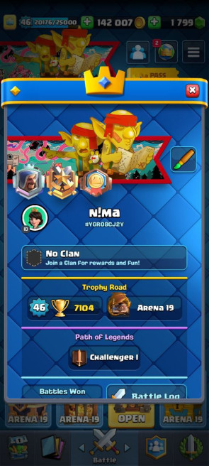 (Android/iOS) KT14 - lvl46 - Cards109/120 - Max Card 30  _lvl 13 card 4 /Emote 58 / skin tower 3
