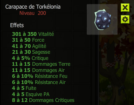 [Carapace de Torkélonia] bon jet + Extra Kamas , Livraison Eclaire !
