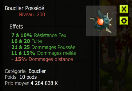 [Bouclier Possédé] bon jet + Extra Kamas , Livraison Eclaire !