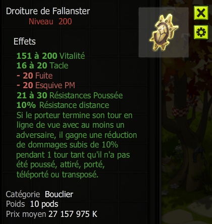[Droiture de Fallanster] bon jet + Extra Kamas , Livraison Eclaire !