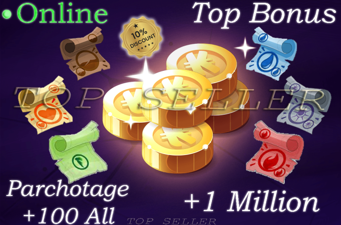  Kit Parchotage Complet +100 tout les elements + 1.000.000 Kamas + Top bonus - livraison 5 minutes