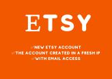 Etsy account for blocked users, the account will not be suspended Instant delivery max 5 H