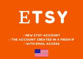 Etsy.com Accounts | Verified by email, email is included in the set. Female. Accounts are registered in IP addresses of USA.
