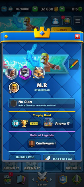 (Android/iOS) KT14 - lvl38 - Cards107/120- Max Card 9  _lvl 13 card 3 /Emote 38 / skin tower 2