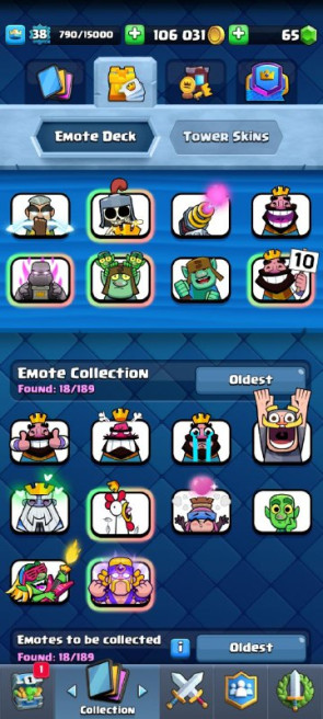(Android/iOS) KT12/lvl38/Cards106-120/Max Card 4 /lvl 13 card 4 /Emote 18 / skin tower 2