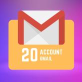 20 GMail Accounts | The accounts were registered in 2022.