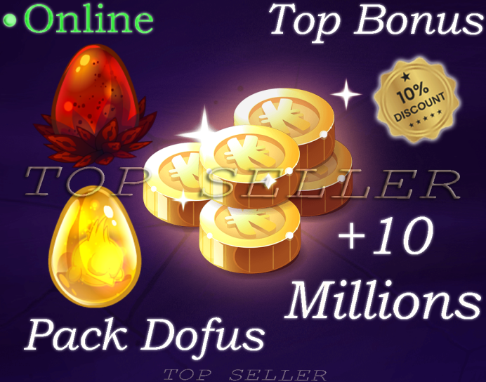 Dofus Ocre + Dofus Vulbis + 10 Millions Kamas + Top bonus - livraison 5 minutes . [ orukam. Top Seller ]