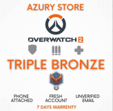 [PC/GLOBAL]-[Triple Bronze]-[Sms Verified]-[Changeable Mail+Name]-[Bronze Damage-Dps]-[Bronze Tank]-[Bronze Support]-[Auto Delivery]