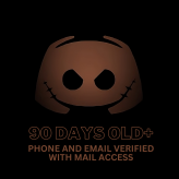 Discord Account 90 Days+ Old with Email Access, Phone and Mail Verified with Token