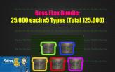 Boss Flux Bundle : Each 50.000 x5 Types [Total 125.000][Violet/Cobalt/Crimson/Yellowcake/Fluorescent]