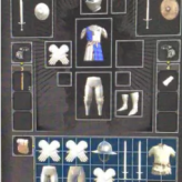 Ranger Full Set: (helmet,armor,pants,boots,gloves)（purple）