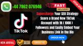 TikTok Profiles: 1K (1000) Followers Email Verified and Diverse IP Registrations from Around the World (Email Login Included)