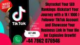TikTok Followers 1K in an new fresh accounts Non Drop - Warranty 100% Accounts / (1000) Followers / Real Followers / Instant Delivery tiktok