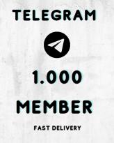 1000 Member Telegram - Telegram Service - Telegram TELEGRAM 