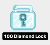 100 Diamond Lock Growtopia