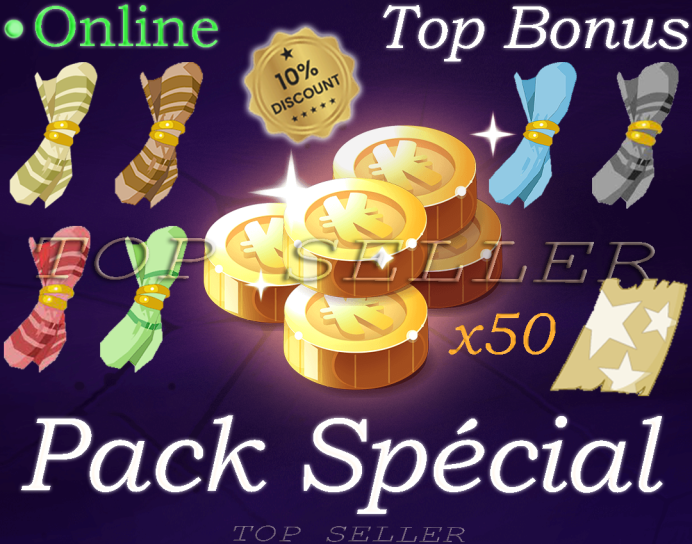 Boune : Pack parchotage +101 all elements + x50 parchemins de sort +Top bonus - livraison 5 minutes 