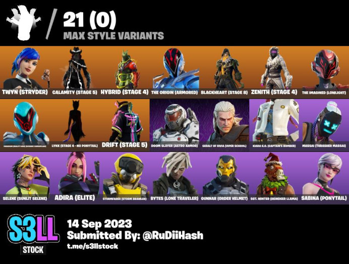 58skins *Spider-Gwen*|Valkyrie,Bytes,End Zone,Drift,Dusk, Selene,Meow Skulls,Jack Gourdon,The Origin,Lynx,Calamity,Geralt| Full Access