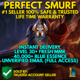 EUW / #1 SELLER / EASY & CHEAP & FAST & LOL SMURF 47035 BE / 100 SAFE 0% BAN CHANGE EMAIL / INSTANT DELIVERY / PREMIUM ACCOUNT 0.0579