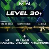 Top-Level Warzone 2/MW2 Player | Level 30+ | Gold Camo M4 & Kastov 786 | 20+ Unlocked Guns | No Cheats | Any Platform #LOT-2155