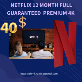  NETFLIX 12 Month full Guaranteed  Premium 4K