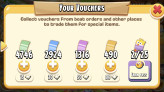 Level 82 available 9k4 vouchers+2m5 coins. Lvl town 20