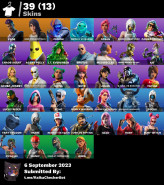 FA / 39 Skins / NINTENDO, PC / Merry Mint Axe, Fade, Fusion, Ocean