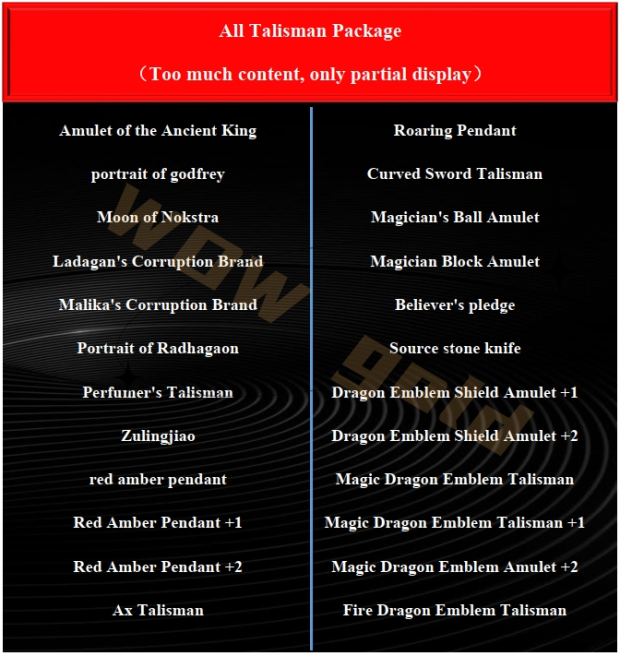 Elden Ring All talisman(PC/PS) Package