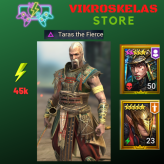 Taras the Fierce, Harima, Royal Huntsman + 11 Login Legendaries / 45k energy