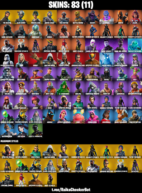 FA | 83 OUTFITS | THE REAPER | ELITE AGENT | TRAILBLAZER | ROGUE AGENT | RUST BUCKET | TENDERIZER | TAKE THE L | FREESTYLIN'