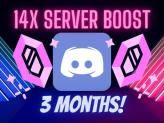 14x Discord Server Boost [ 3 MONTH]