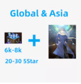 [Global/Asia]Android, 6000-8000 Diamonds. Rimuru + 20-30 5star