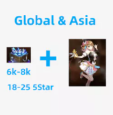 [Global/ Asia ]Android, 6000-8000 + Diamonds. Tamarinner + 18-25 5star + 1x5 Star Light/Dark