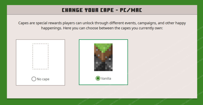 (Vanilla Cape. Hypixel) Account from 05-May-2023. Microsoft account with mail.