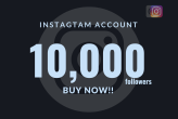 Instagram Account With 10000 Followers 