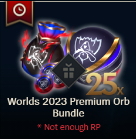 League Of Legends - 25 Worlds 2023 Orbs (6250 RP) - OCE/RU