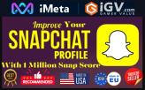 Snapchat Account With 1000,0000 (1000k) Score Highest Quality
