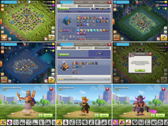 ■TH:12 (+70%) ■Heroes: K50 Q56 P20 W21 ■Skins:4 ■BH:8 ■Full Access ■Instant Delivery ■A6137
