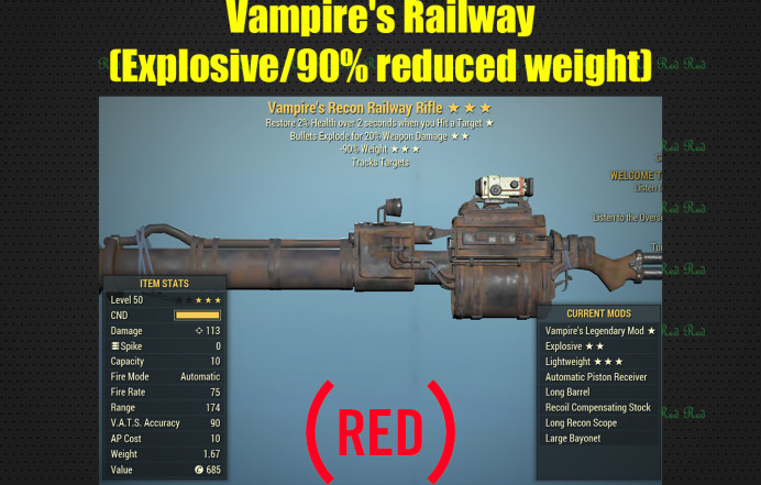 Vampire's Railway (Explosive/90% reduced weight)