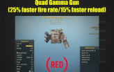 Quad Gamma Gun (25% Faster Fire Rate/15% Faster Reload)